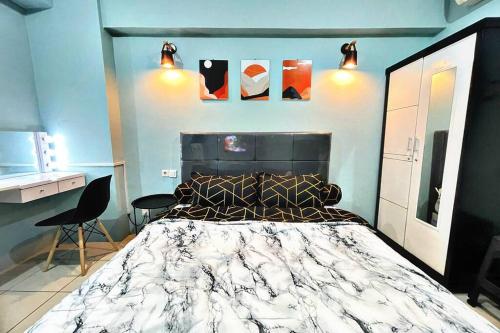Scandinavian Homey Studio City View at Apt Green Bay Pluit Tower A - Pulau Onrust