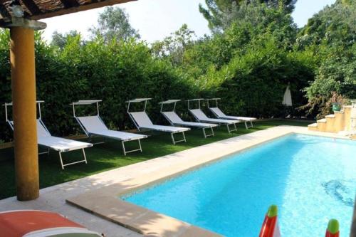 Villa de 2 chambres avec piscine privee jardin clos et wifi a La Turbie