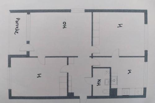 Apartment with two bedrooms and a parking space