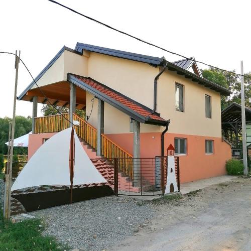 Captain's house by the Danube river