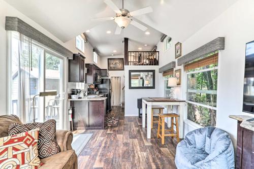 Eureka Tiny Home with Hot Tub and Community Beach! in Glen Lake