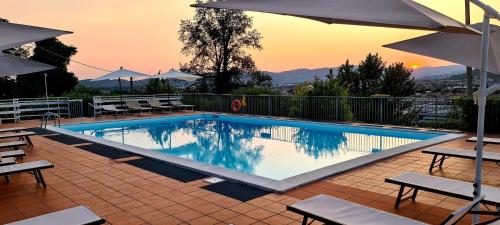 Swimming pool, Hotel New Genziana in Montecchio Maggiore