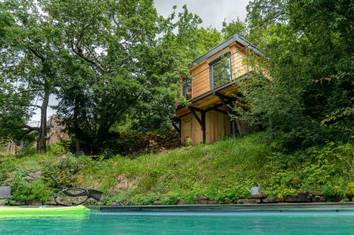 Le Moonloft insolite Tiny-House dans les arbres & 1 séance de sauna pour 2 avec vue panoramique - Location saisonnière - Osenbach