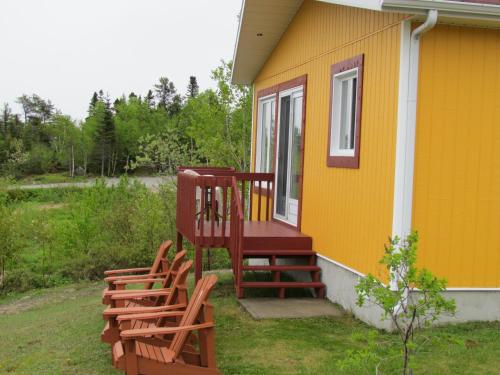 Erkély/terasz, Les Chalets au Bord de la Mer in Les Escoumins (QC)