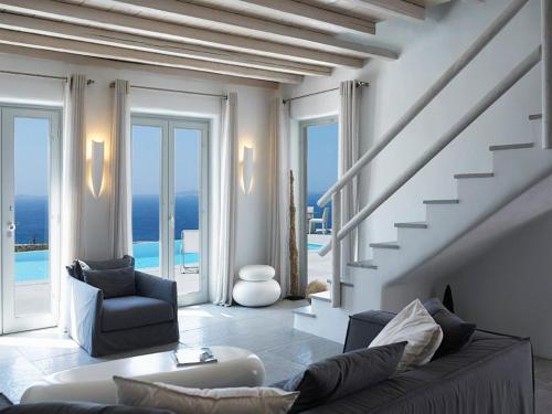 Exquisite Mykonos Villa Villa Superior 4 Bedroom Private Pool Sea View Houlakia Mykonos