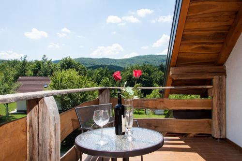 陽台/露台, 普裡特維采小屋民宿 (B&B Plitvica Lodge) in 普里特維察瑟洛
