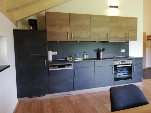 廚房, Ferienhof Schmalzgrub in 伯布拉