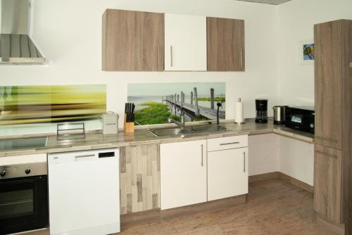 廚房, Ferienwohnung Jagsthausen in 亞格斯陶森