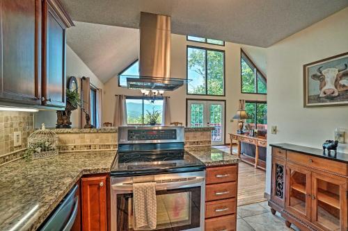 Mountain Retreat with Decks, Hot Tub, and Games! in Brevard