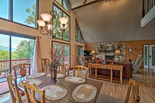 Mountain Retreat with Decks, Hot Tub, and Games! in Brevard