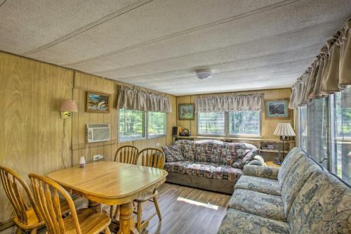 Little Manistee Riverfront Cabin with Fire Pit!