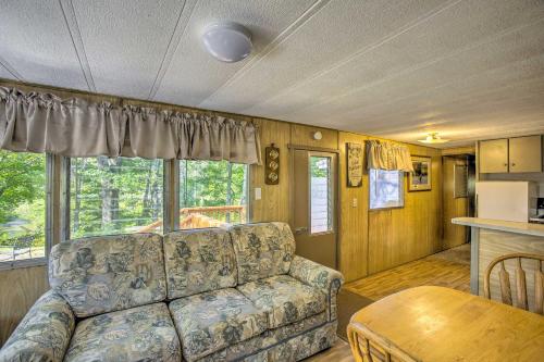 Little Manistee Riverfront Cabin with Fire Pit!