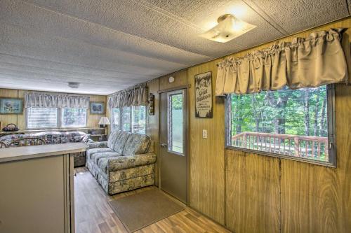 Little Manistee Riverfront Cabin with Fire Pit!