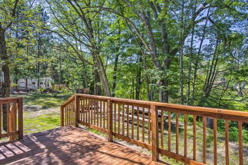 Little Manistee Riverfront Cabin with Fire Pit!