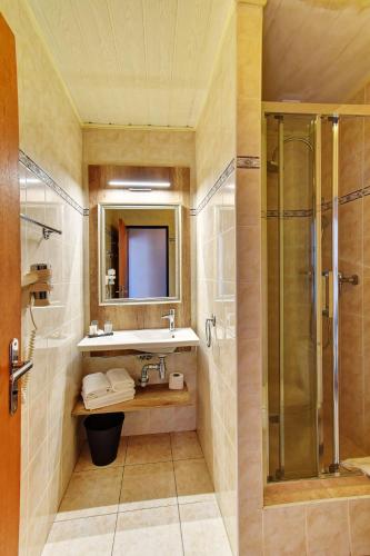 Bathroom, Hotel DaVinci in Marianske Lazne
