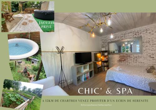 ChiC’ & SPA privé Guest-House à 15’ de Chartres gîte à louer Haute Maison