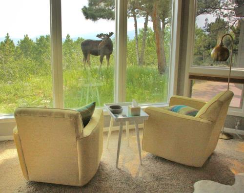 Airy Forest Escape with Mountain Views and Hot Tub! in Black Hawk, USA