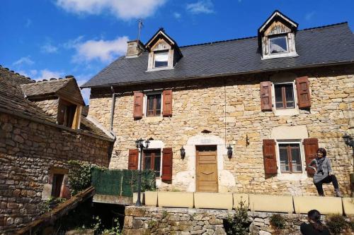 Entrance, Maison traditionnelle en Lozere in Laguiole