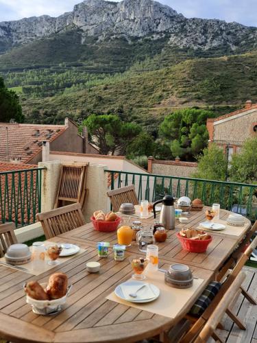 Terraza/balcón, L'Amandier in Maury