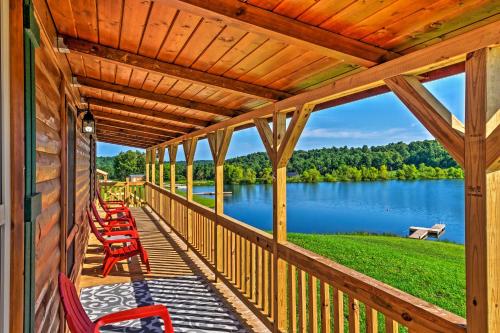 . Lakefront Cabin with On-Site Waterfall and Hiking