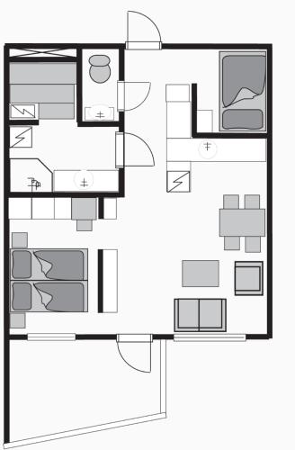 Floor plans, Tahko Chalets B402 in Nilsia