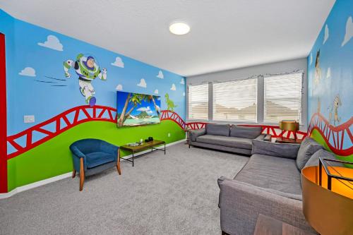 Near Disney - 9BR Resort Mansion - Private Pool Hot Tub and BBQ! - main image