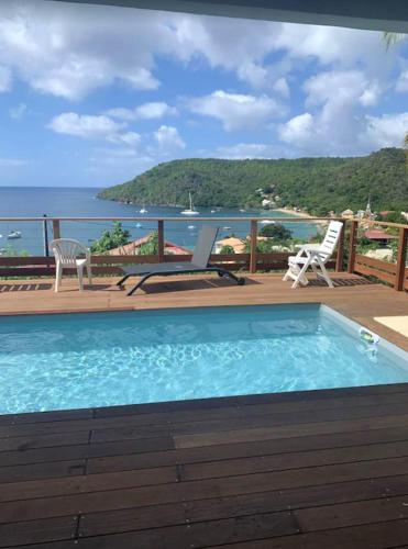 Maison de 4 chambres avec vue sur la mer piscine privee et jardin clos a Les Anses d'Arlet - Location saisonnière - Les Anses d'Arlet