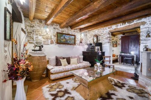 Traditional Cretan Stone House in the Center of Crete