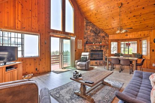 A-Frame Cali Cabin with Unobstructed Valley Views! in Running Springs, USA