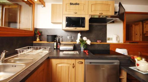 Konyha, Chalet et studio "La Fee des Neiges" in Les Allues