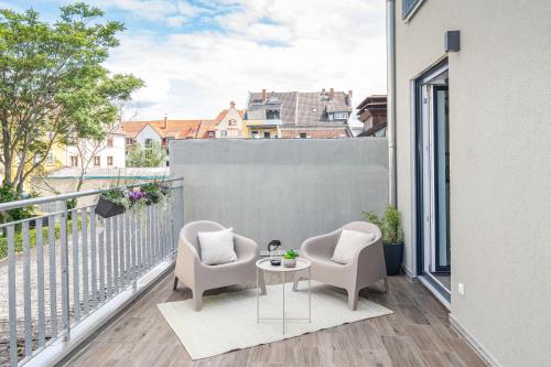 Terraza/balcón, Nibelungen Apartments in Worms