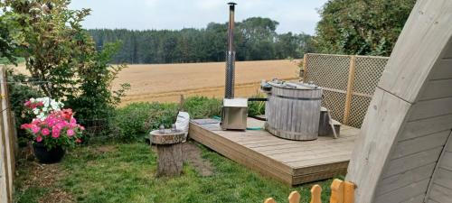 Norwell view farm glamping with hot tubs in Norton St Philip