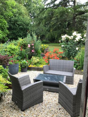 tuin, Auberge de Keranden in Landerneau