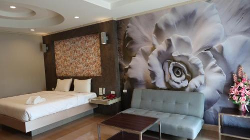 Guestroom, โรงแรมมาลินี in Sangkha