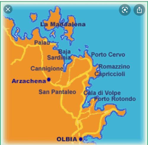 Frontemare bajasardinia gîte à louer Baia Sardinia