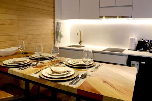 Cocina, Anoka Apart Hotel Boutique in Frutillar