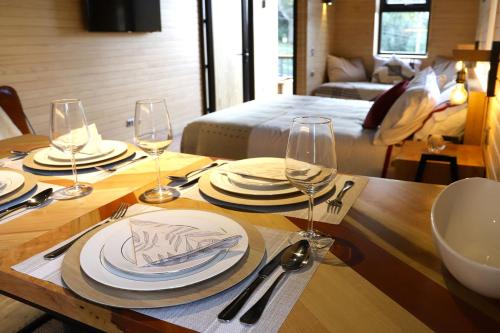 Cocina, Anoka Apart Hotel Boutique in Frutillar