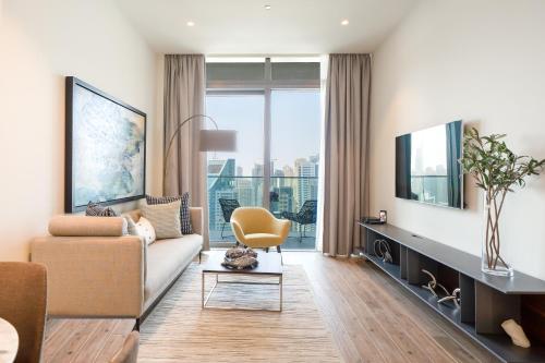 Luton Vacation Homes - Marina View & Luxury 1BR - Jumeirah Living Marina Gate Tower 3 - 54AB49AB36AB, Dubaj (fotografie 6)