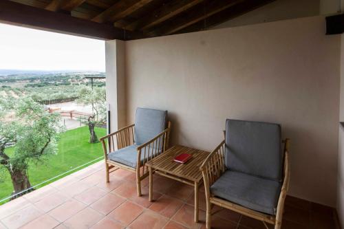 balkon/terras, Hábitat Cigüeña Negra (Habitat Ciguena Negra) in Valverde Del Fresno