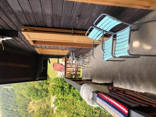 Erkély/terasz, Chalet Zuckerpuppa in Blitzingen