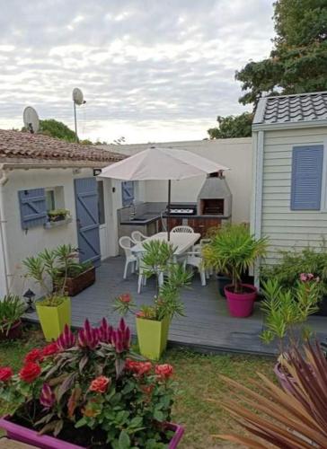 Studio + Mobil Home sur terrain privé sur l'Ile d'Oléron gîte à louer Dolus-d'Oléron