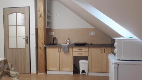 Konyha, apartmány U tety Hedy (apartmany U tety Hedy) in Stárkov