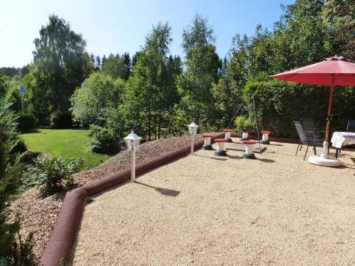 外部景觀, Ferienhaus Weiherblick in 霍恩