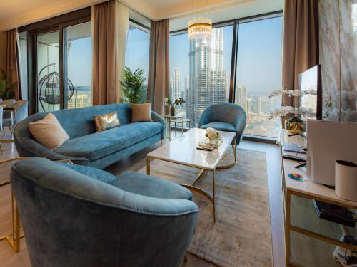 FIRST CLASS 3BR with full BURJ KHALIFA and FOUNTAIN VIEW, Dubaj (fotografie 8)