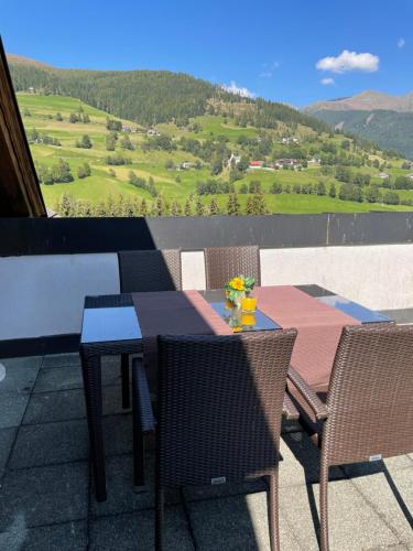 Balkons/terase, Ferienhaus Alpenblick in Krakaušatena