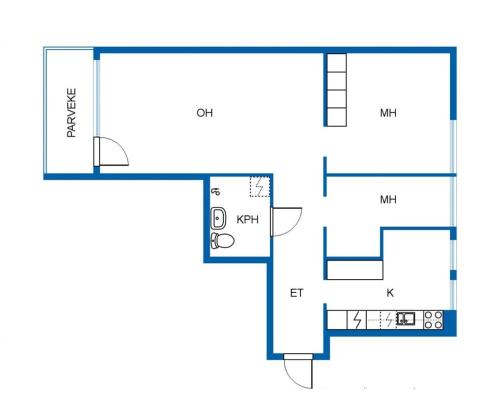 Kemi city ll, near snowcastle, 3 rooms, kitchen , glazed balcony FREE PARKING