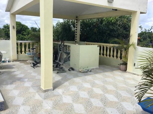 Balcony/terrace, Aparta hotel El Sol, Home near AirPort SDQ in Boca Chica