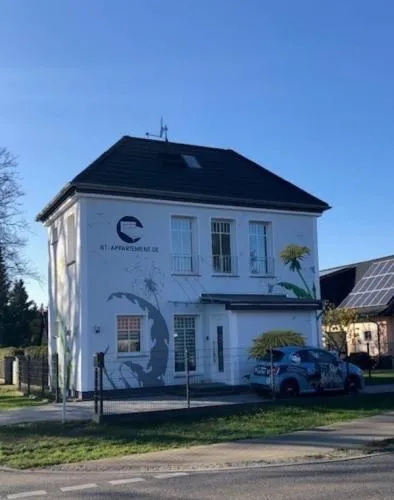Trafohaus in Fredersdorf, Deutschland