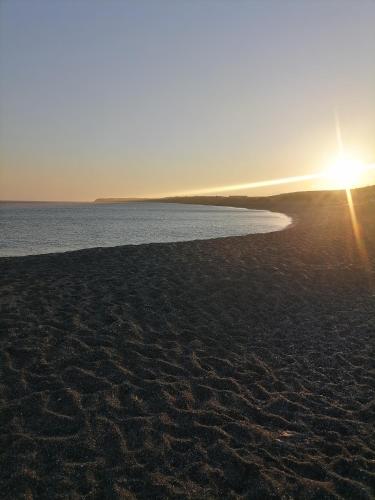 On the beach