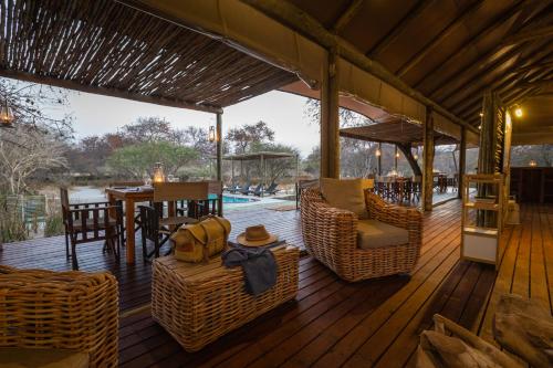 Shared lounge/TV area, Boteti Tented Safari Lodge in Ngwala